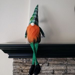 St. Patrick's Day Green & Orange Gnome NWT